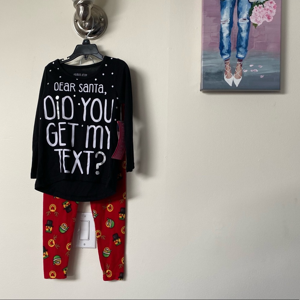 Komar Kids Black and Red Pajama Set
